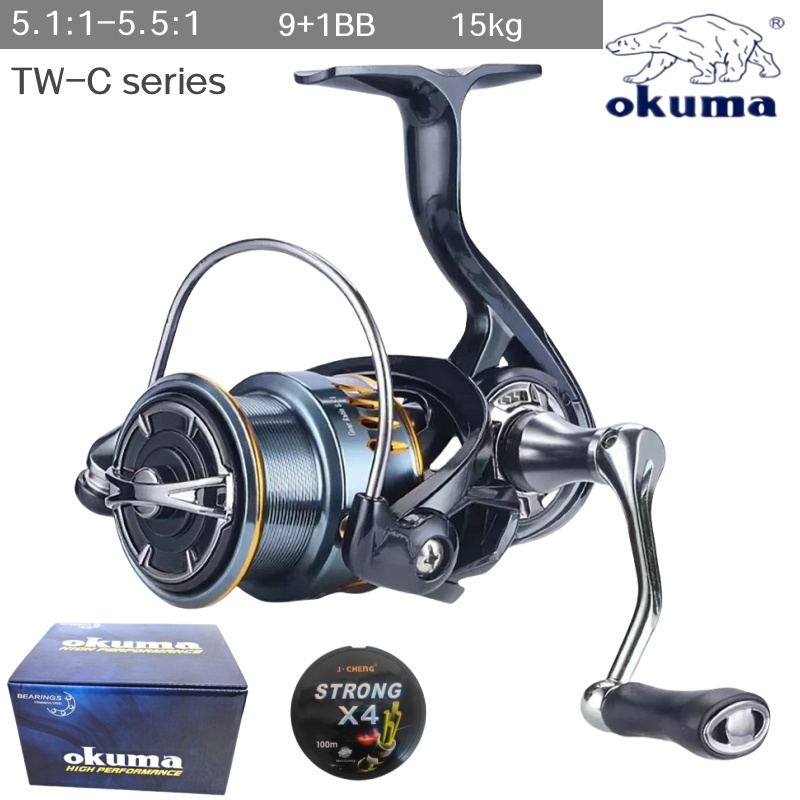 Daiwa Reel Bg - Okumas neues Spinnrad, 5,5:1 Übersetzungsverhältnis, 15
