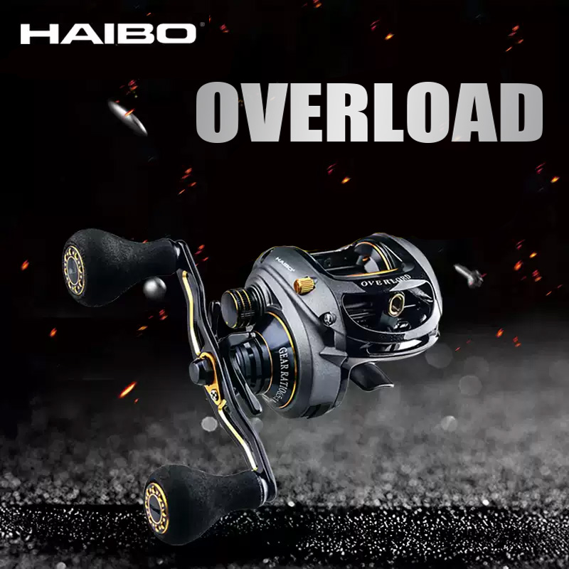 Abu Garcia Reel Max - Haibo OVERLOAD Baitcasting Angelrolle für Köder