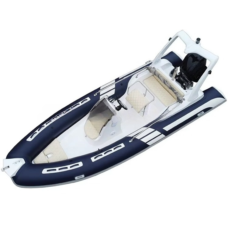Blaues 19-Fuß-PVC-Luft-Pontonb – Fishing Boat Fiberglass Bewertung und Preis