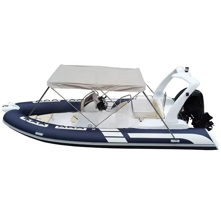 Blaues 19-Fuß-PVC-Luft-Pontonb – Fishing Boat Fiberglass Bewertung und Preis