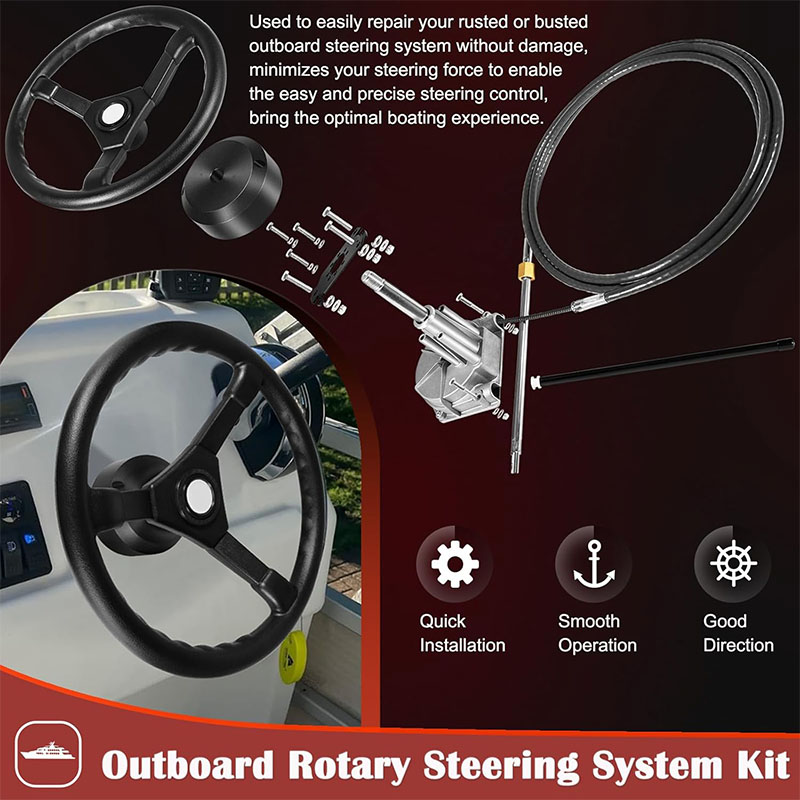 Lenksystem für Boote, 15-Fuß-K – Fishing Boat Steering Wheel Bewertung und Preis